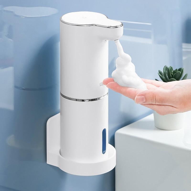 Dispenser de espuma de sabão automático com sensor infravermelho e carregamento USB - Rede Canan