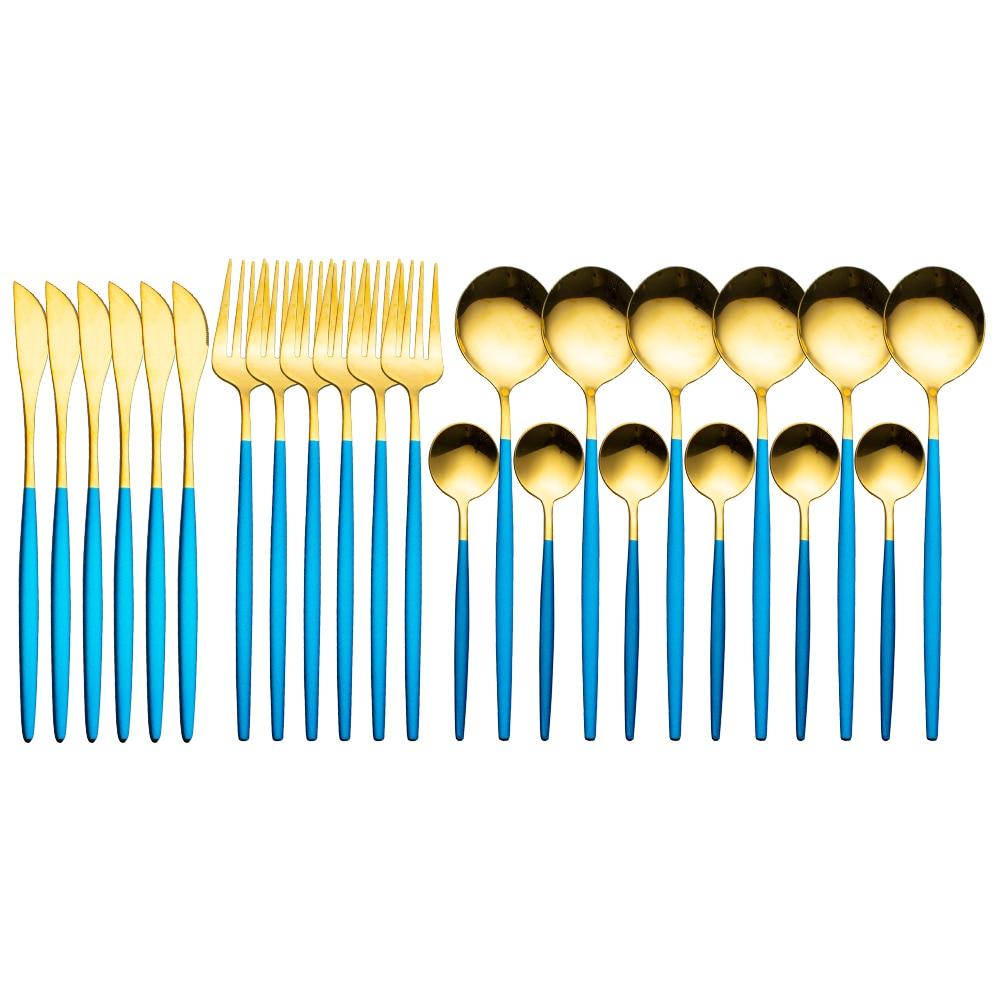 Conjunto de 24 peças de talheres inox - Rede Canan