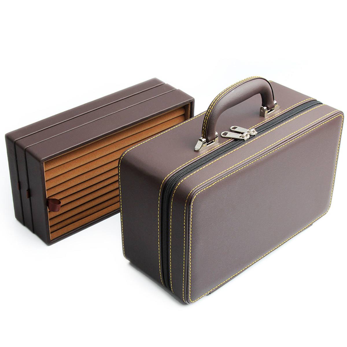 Nécessaire maletinha para joias – porta-joias com 3 compartimentos (modelo 1) Rede Canan