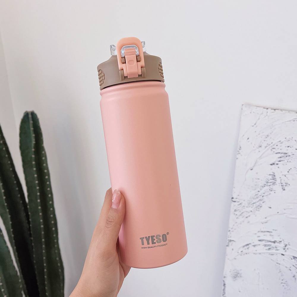 Garrafa térmica inox à prova de vazamento 530ml/750ml Rede Canan