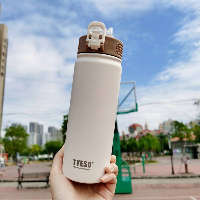 Garrafa térmica inox à prova de vazamento 530ml/750ml Rede Canan