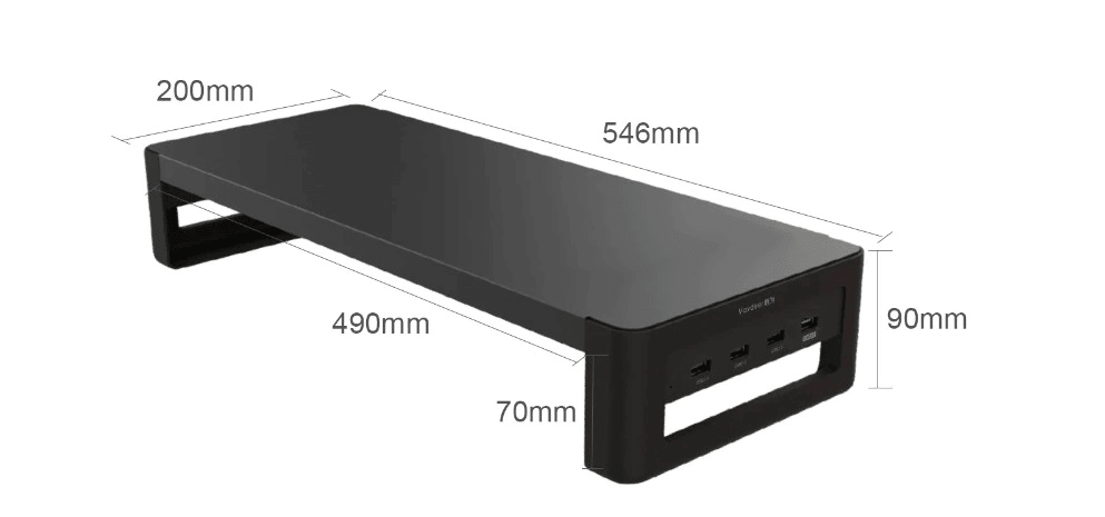 Mesa suporte para monitor com 4 entradas USB - Rede Canan