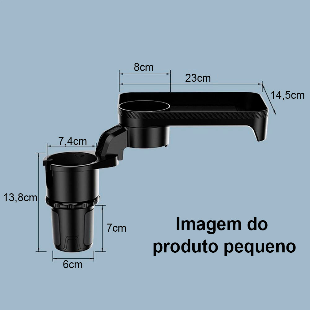 Bandeja/suporte para carro - ajustável e com rotação de até 360 graus Rede Canan