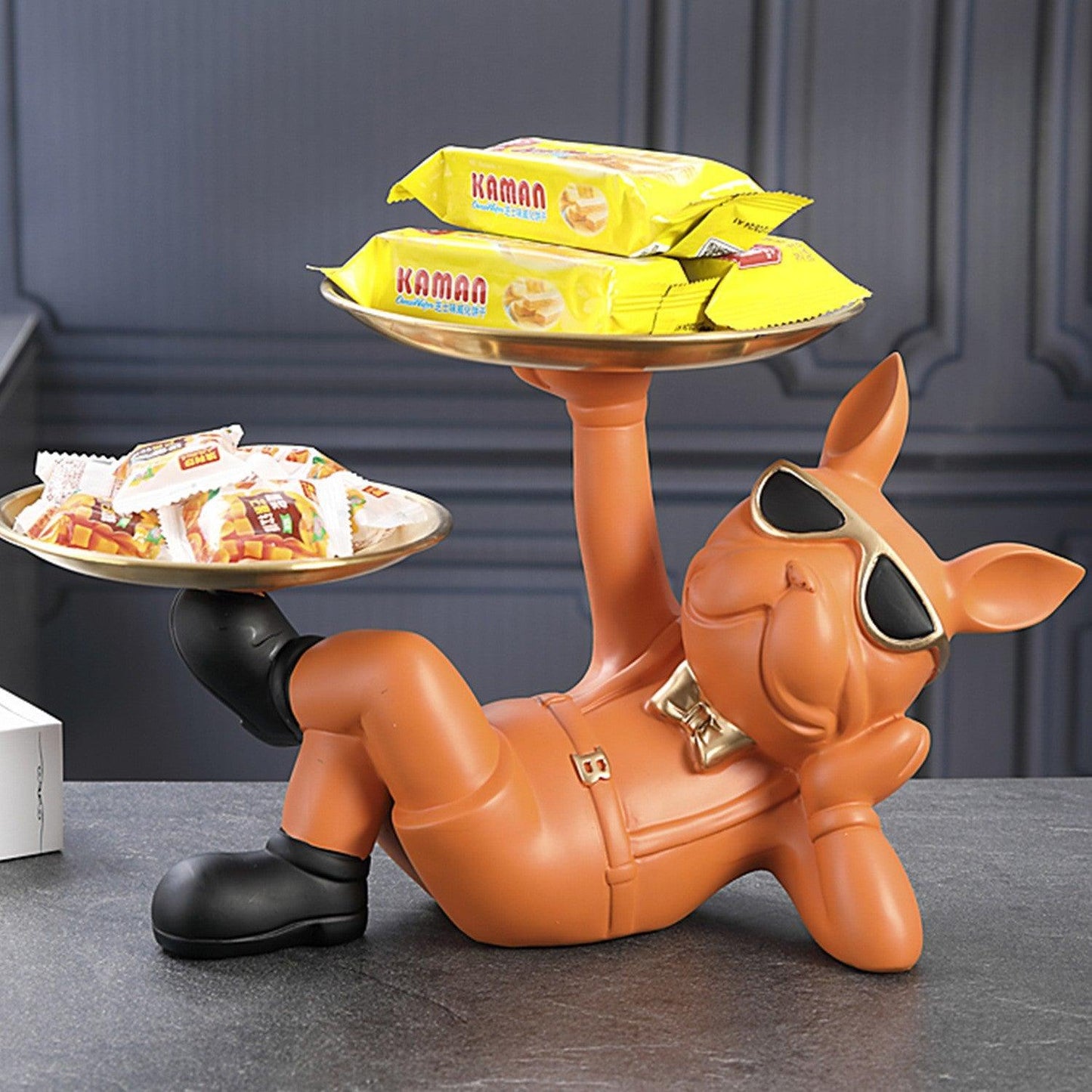 Porta-objetos cachorro buldogue 1 - Rede Canan