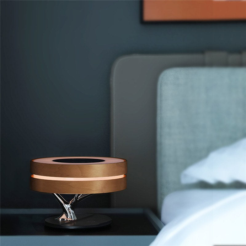 Luminária árvore multifunções – carregador sem fio e por indução acoplado para celular e bluetooth 5.0 Rede Canan