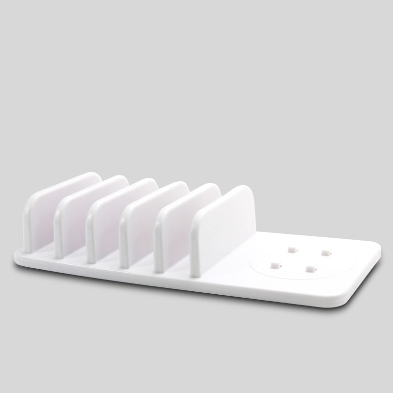 Luminária com 5 entradas USB para carregamento e suporte acoplado Rede Canan