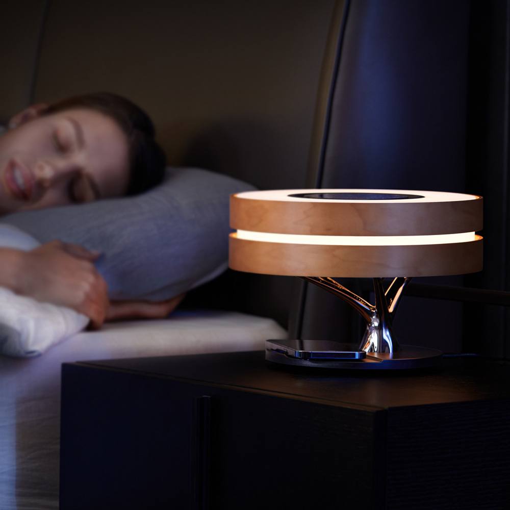 Luminária árvore multifunções – carregador sem fio e por indução acoplado para celular e bluetooth 5.0 Rede Canan
