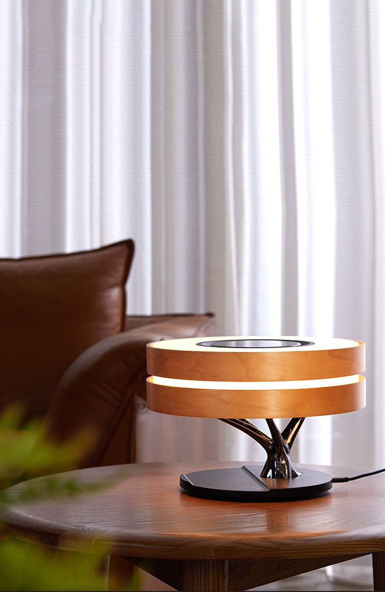 Luminária árvore multifunções – carregador sem fio e por indução acoplado para celular e bluetooth 5.0 Rede Canan