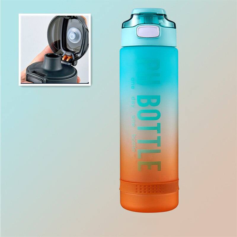 Garrafa de água à prova de vazamento 1000ml/2200ml Rede Canan