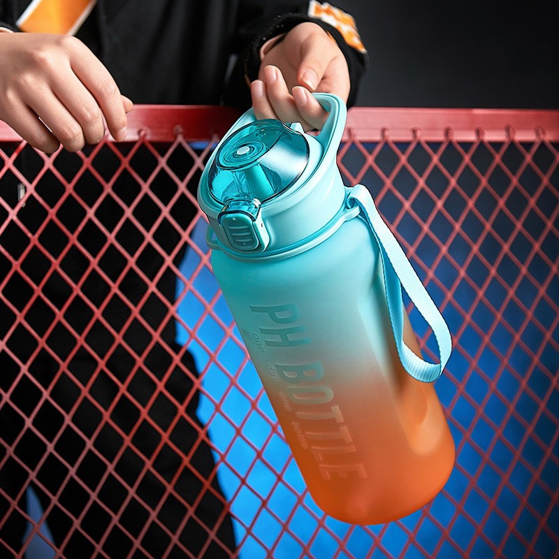 Garrafa de água à prova de vazamento 1000ml/2200ml Rede Canan