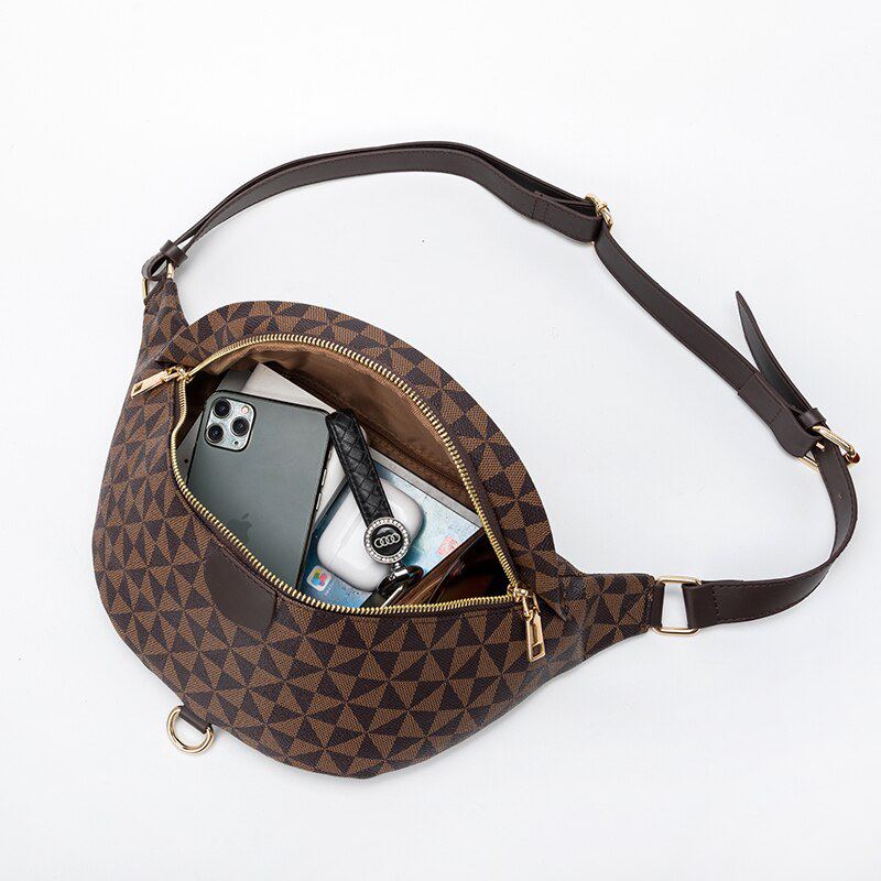 Bolsa feminina pochete transversal coleção luxo (modelo 3) Rede Canan