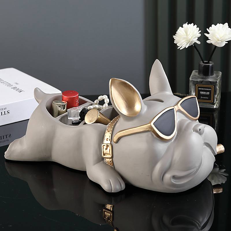 Porta-objetos cachorro buldogue 10 Rede Canan