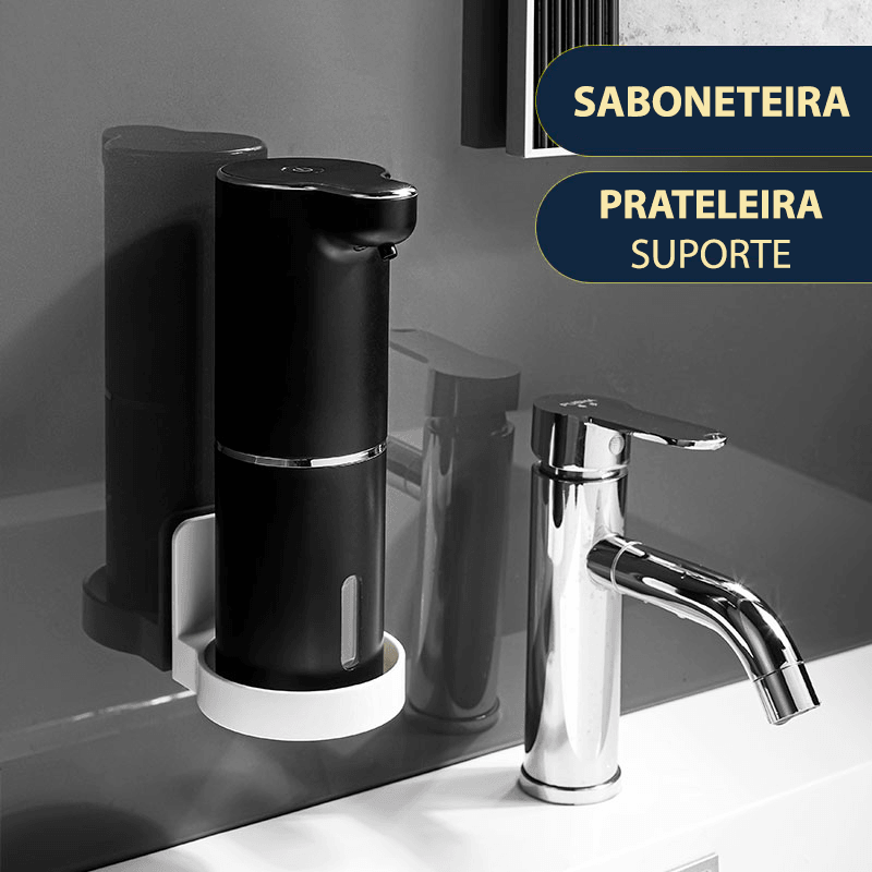 Dispenser de espuma de sabão automático com sensor infravermelho e carregamento USB - Rede Canan