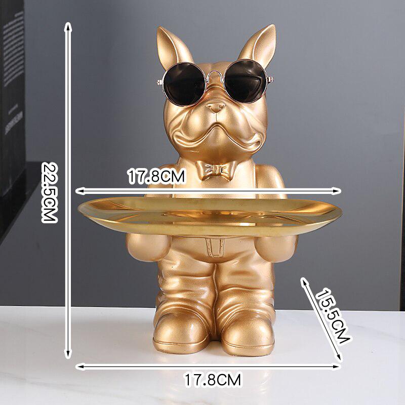 Porta-objetos cachorro buldogue 23 Rede Canan