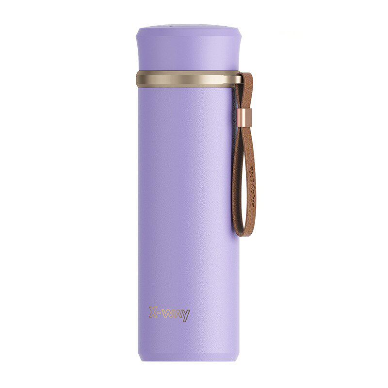 Garrafa térmica inox à prova de vazamento 450ml Rede Canan