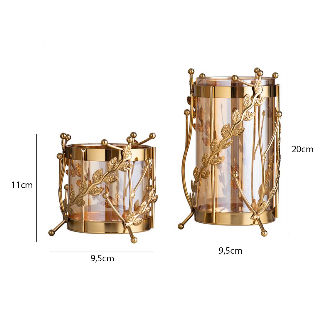 Vaso de vidro sofisticado para planta (modelo 14) Rede Canan