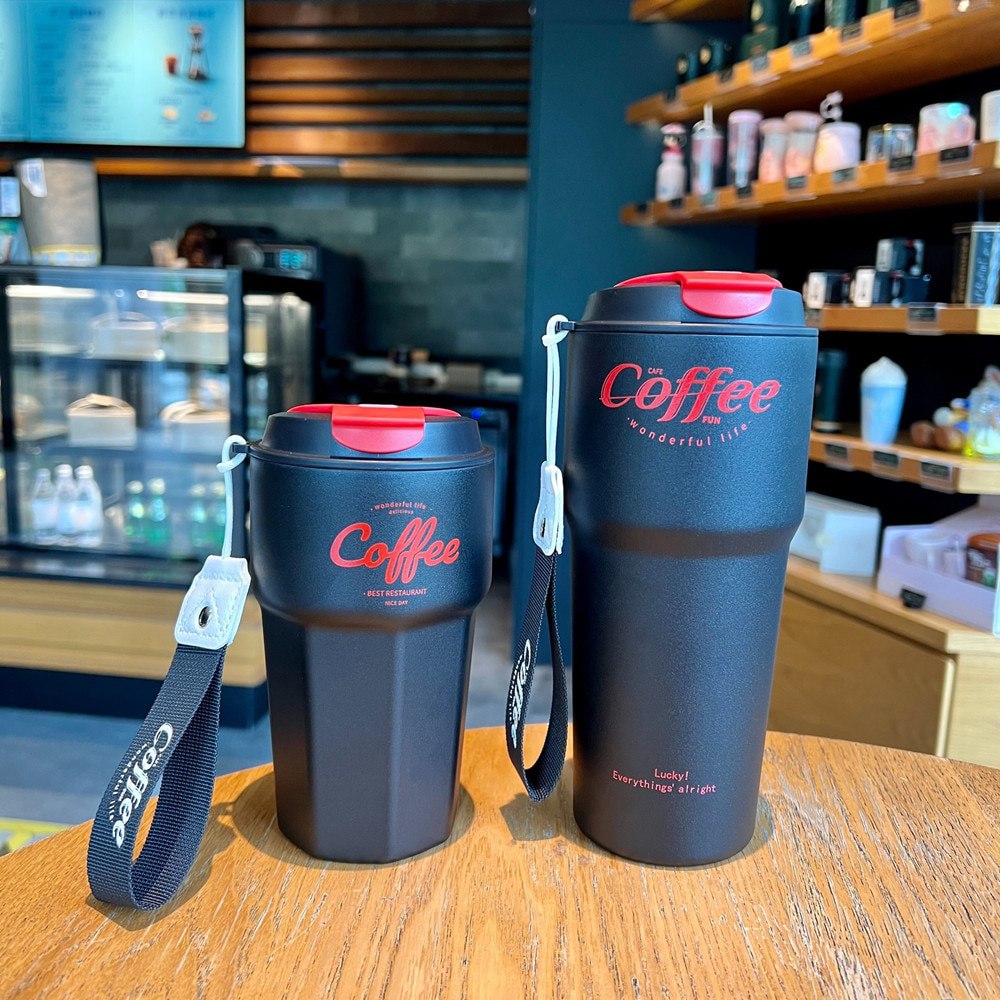 Copo térmico inox à prova de vazamento 420ml/620ml Rede Canan