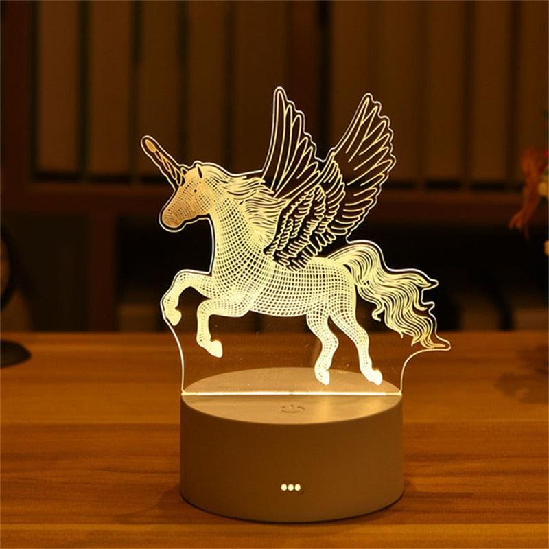 Luminária de LED 3D em acrílico - Rede Canan