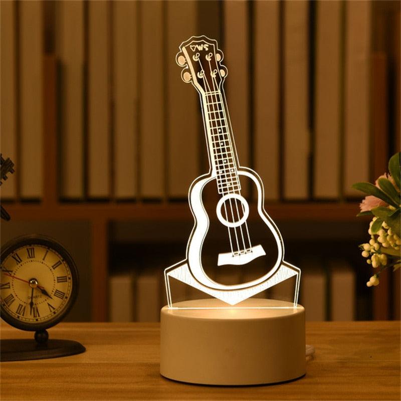 Luminária de LED 3D em acrílico - Rede Canan