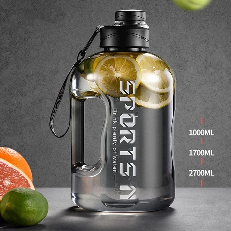 Garrafa de água à prova de vazamento 1700ml/2700ml Rede Canan