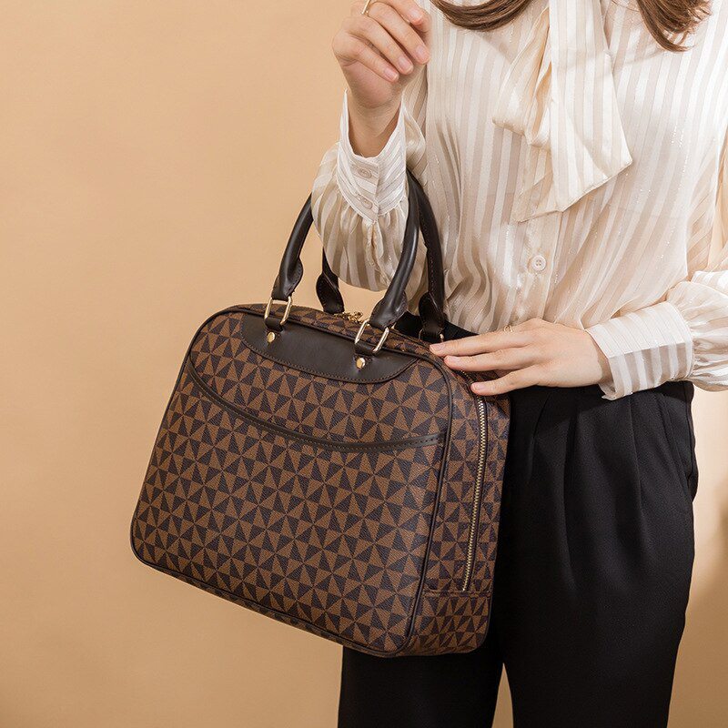 Bolsa/pasta feminina coleção requinte Rede Canan