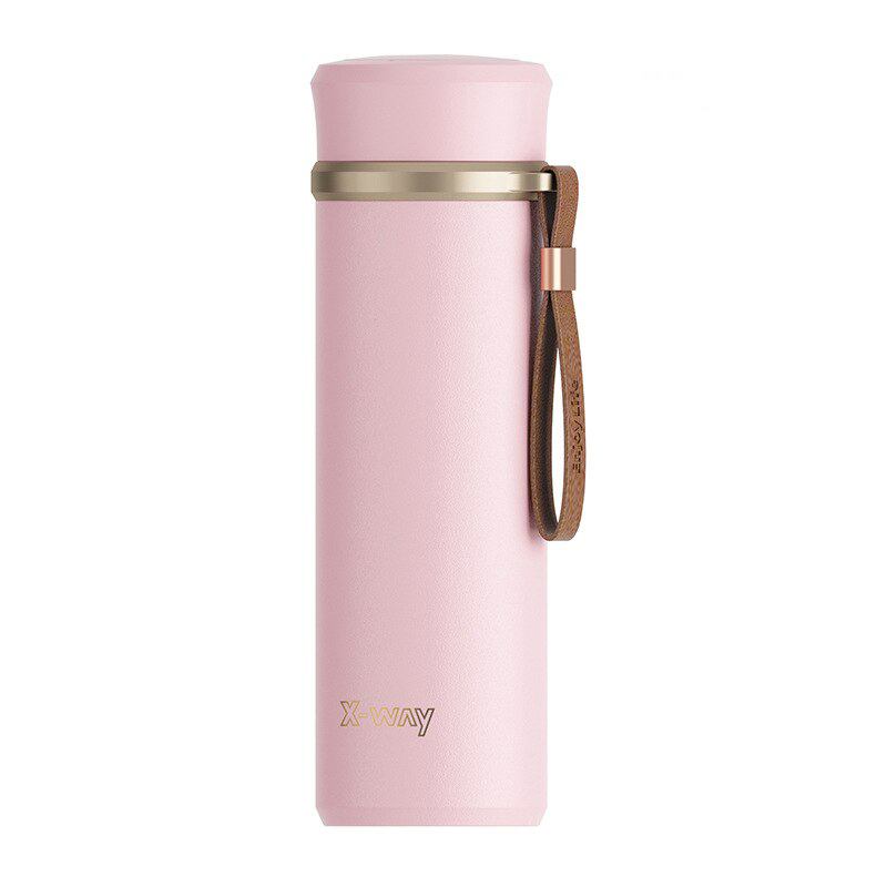 Garrafa térmica inox à prova de vazamento 450ml Rede Canan