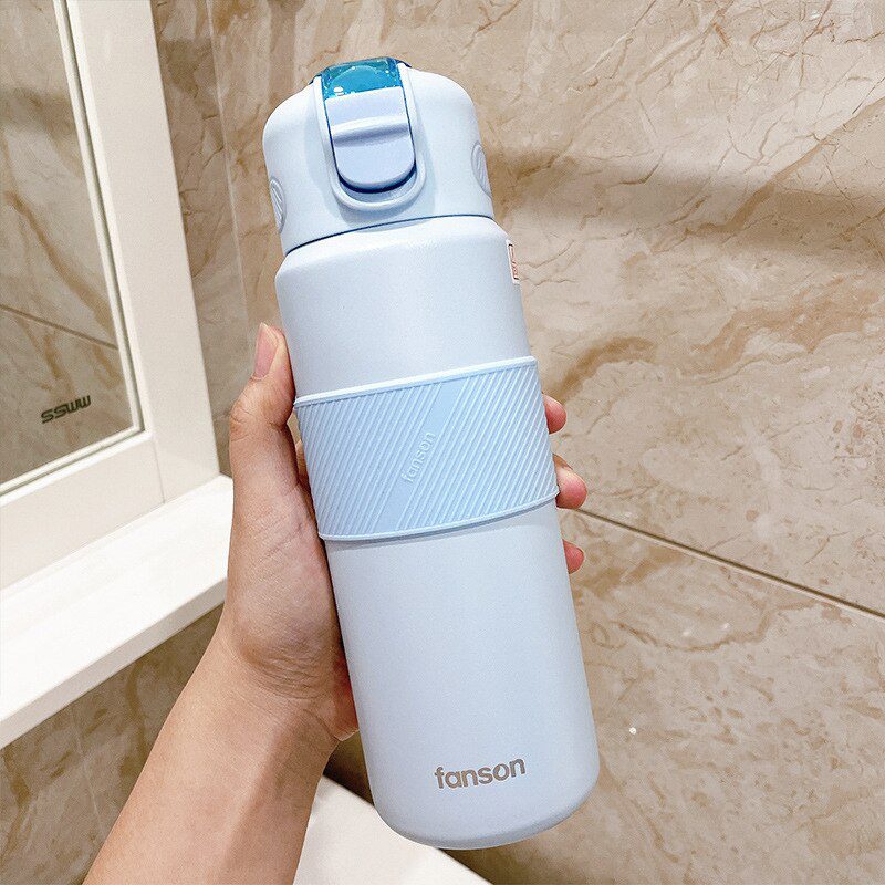 Garrafa térmica inox à prova de vazamento 400ml/620ml Rede Canan