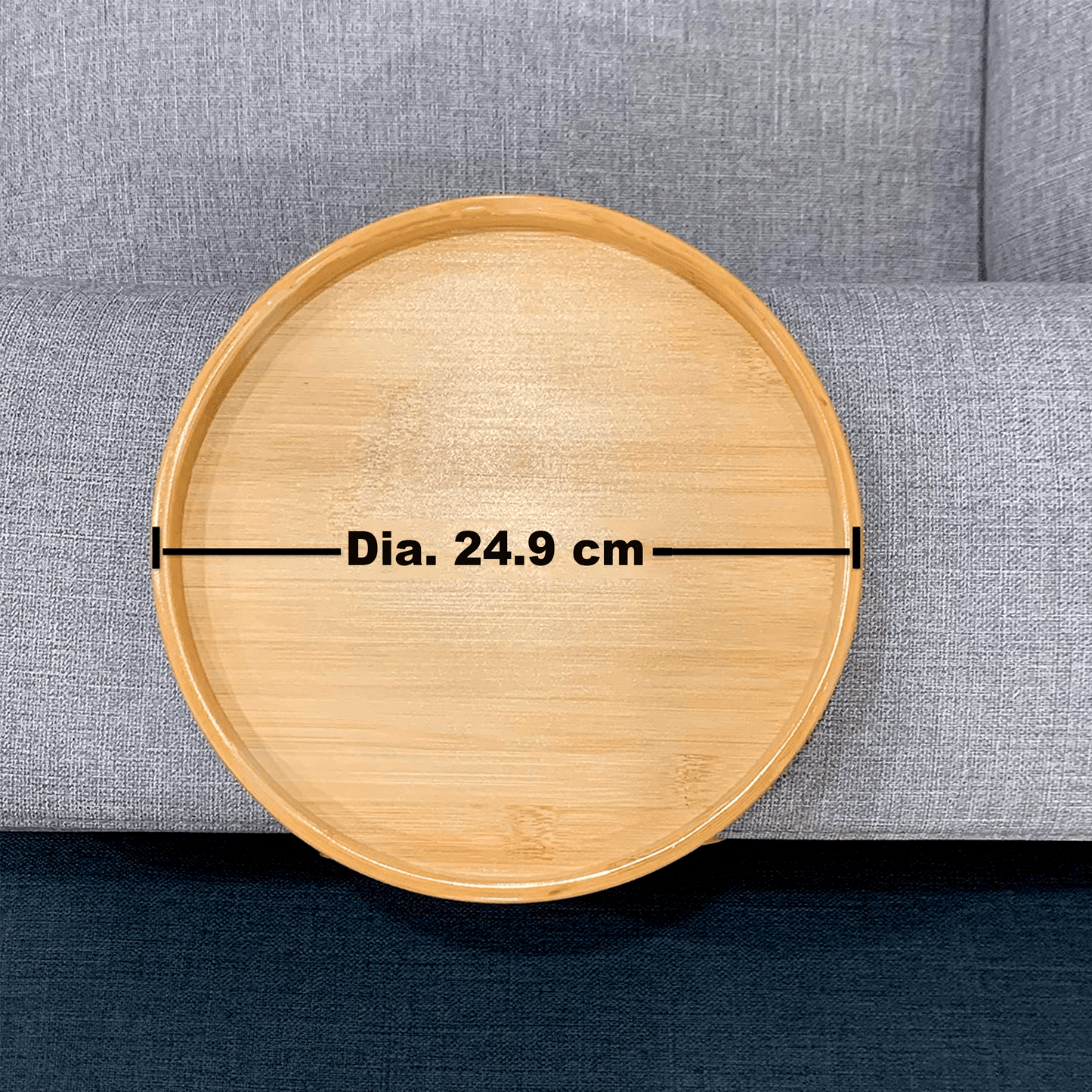 Bandeja de madeira para sofá com alças dobráveis - Rede Canan
