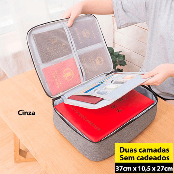 Maletinha organizadora de documentos - Rede Canan