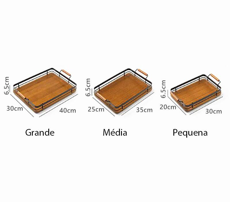 Bandeja para alimentos e produtos variados (modelo 2) Rede Canan