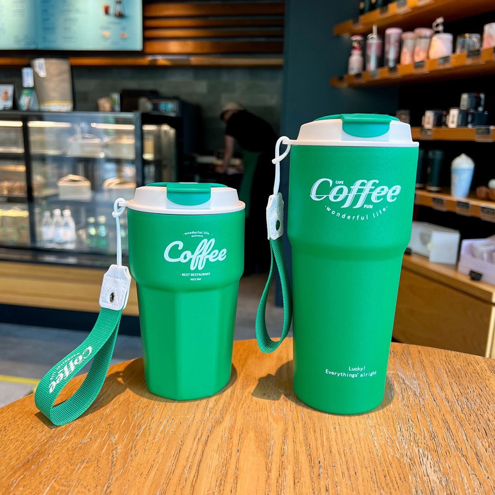 Copo térmico inox à prova de vazamento 420ml/620ml Rede Canan