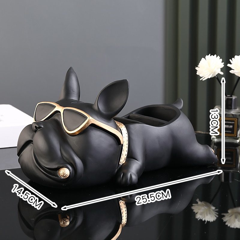 Porta-objetos cachorro buldogue 10 Rede Canan