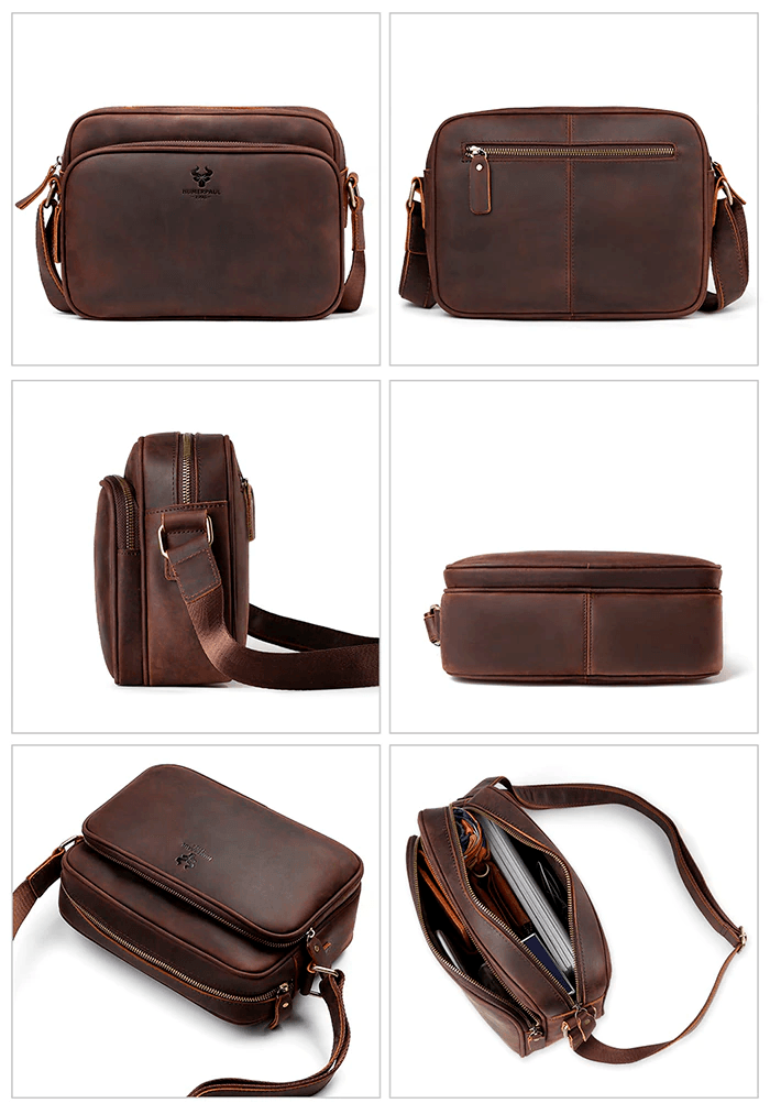 Nécessaire/bolsa de couro masculina - Rede Canan