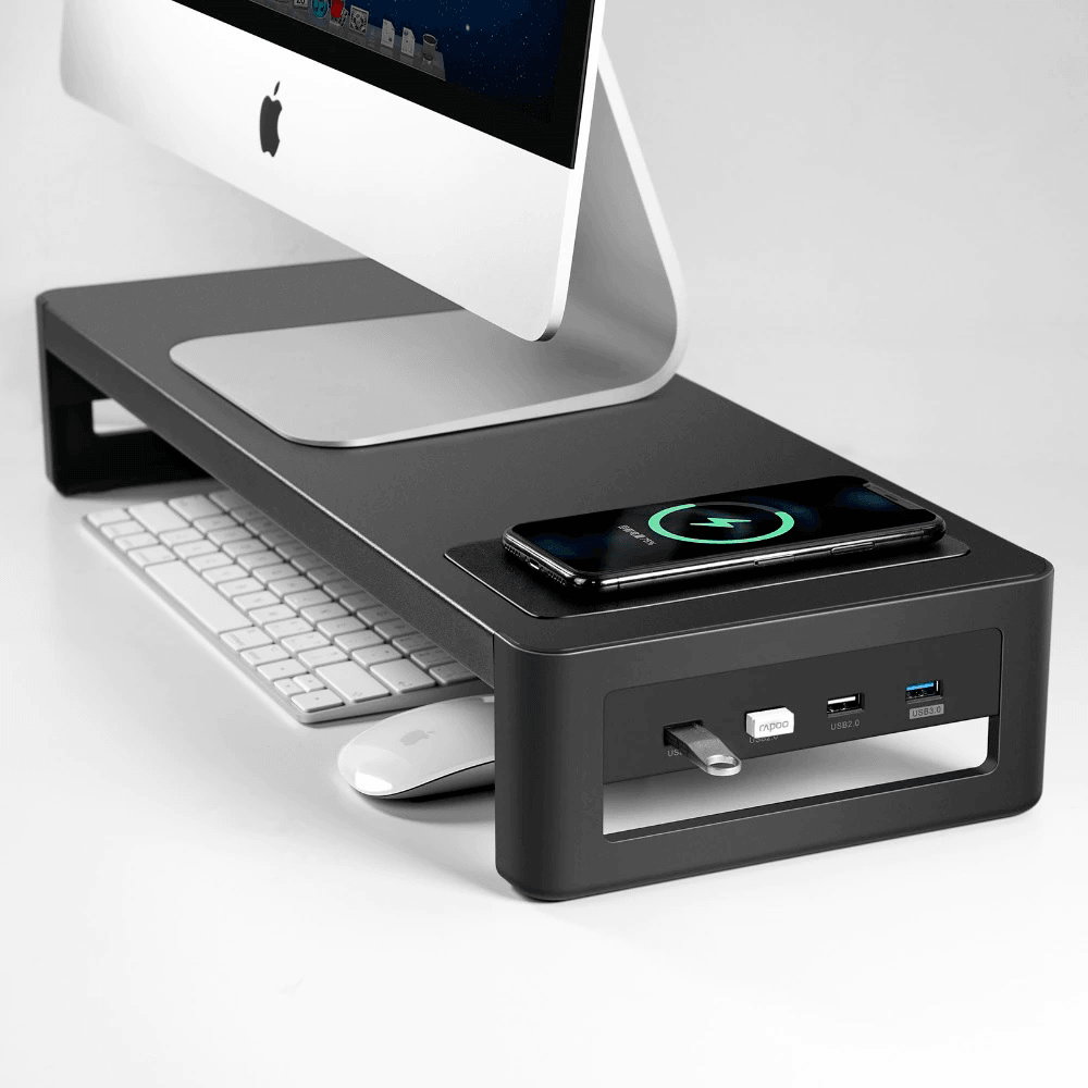 Mesa suporte para monitor com 4 entradas USB - Rede Canan