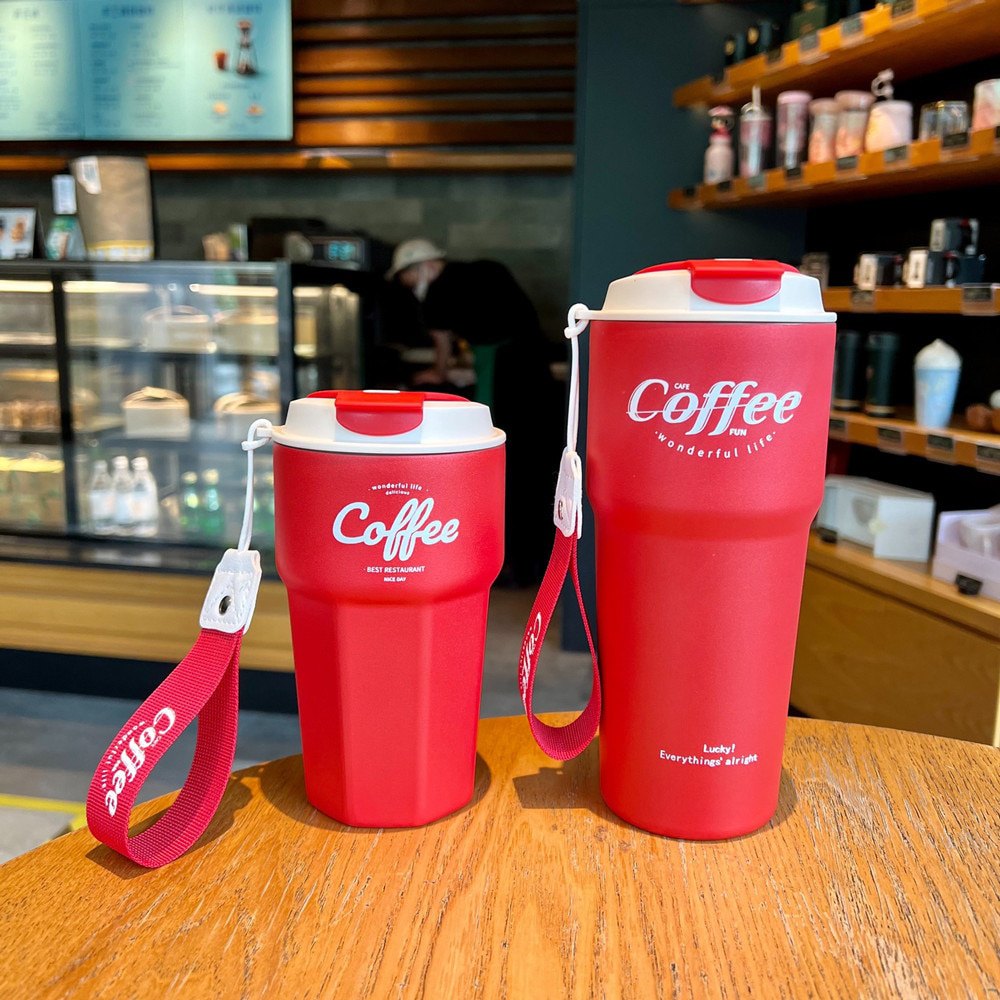 Copo térmico inox à prova de vazamento 420ml/620ml Rede Canan