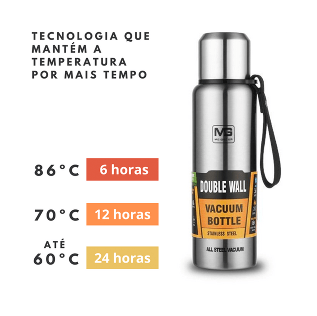 Garrafa térmica inox MG original ® - Rede Canan