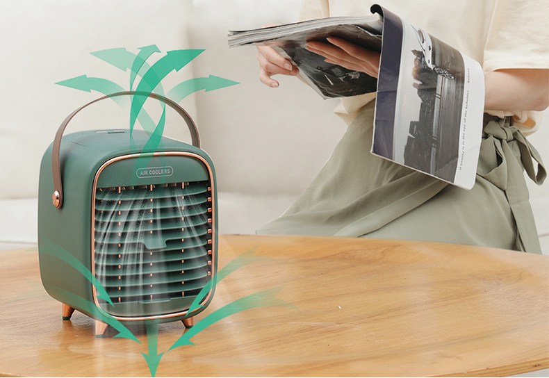Mini refrigerador/ar condicionado/ventilador portátil com entrada USB Rede Canan