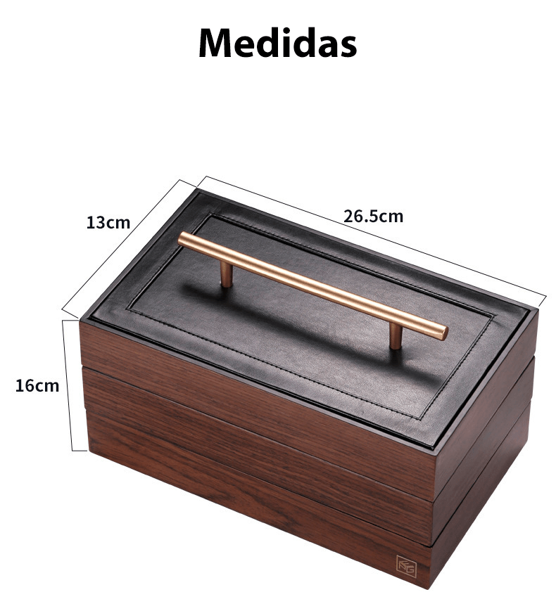 Caixa para joias/porta-joias compartimento triplo - Rede Canan