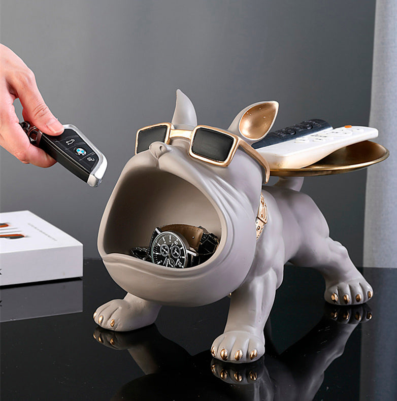 Porta-objetos cachorro buldogue 7 Rede Canan