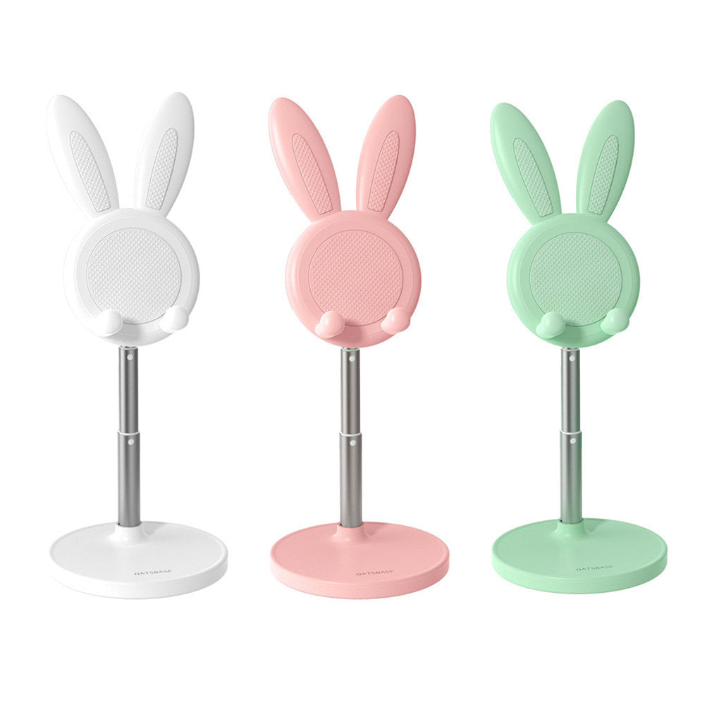 Suporte para telefone celular e iPad/Tablet com elevação ajustável e formato de orelhas de coelho Rede Canan