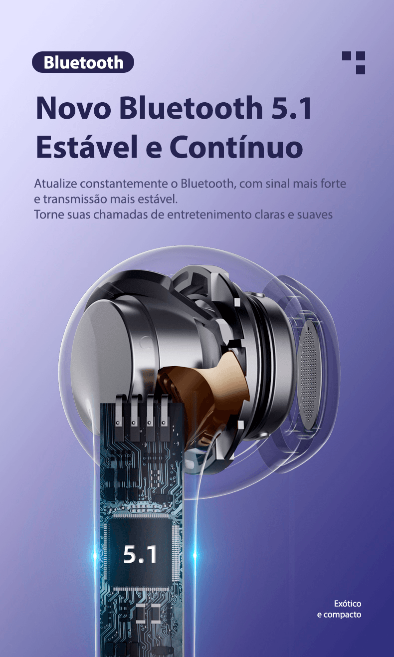 Fone de ouvido sem fio TWS via bluetooth Lenovo LP40 Pro + bolsa de proteção e kit de limpeza - Rede Canan