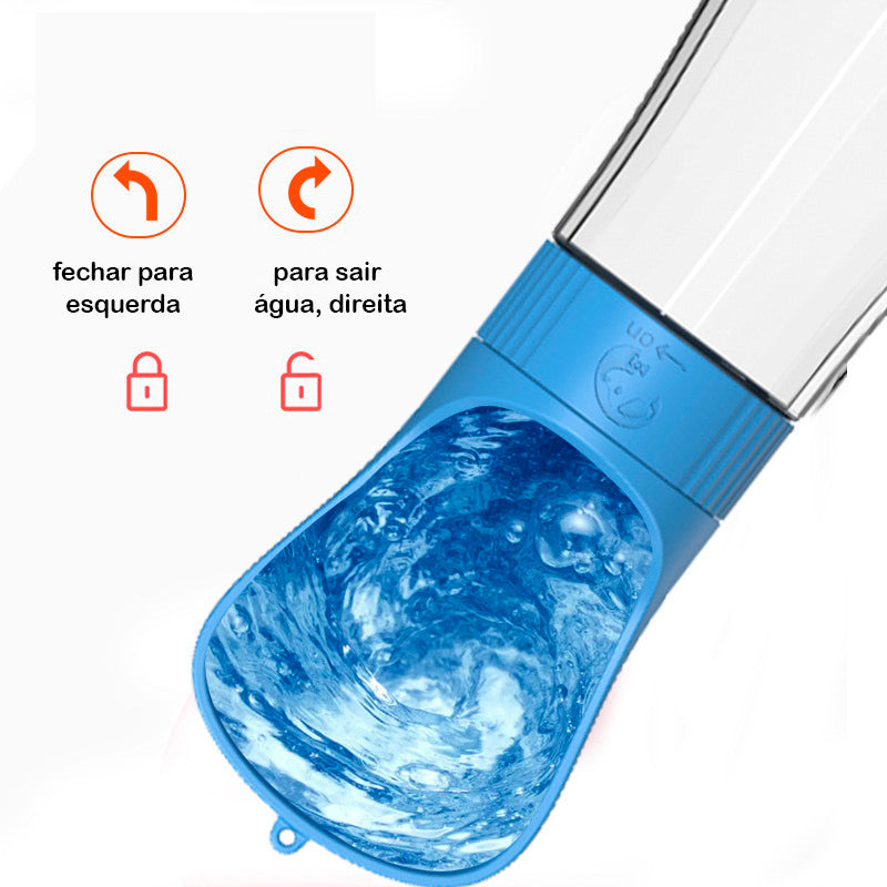 Garrafa com dispenser de água para pets Rede Canan