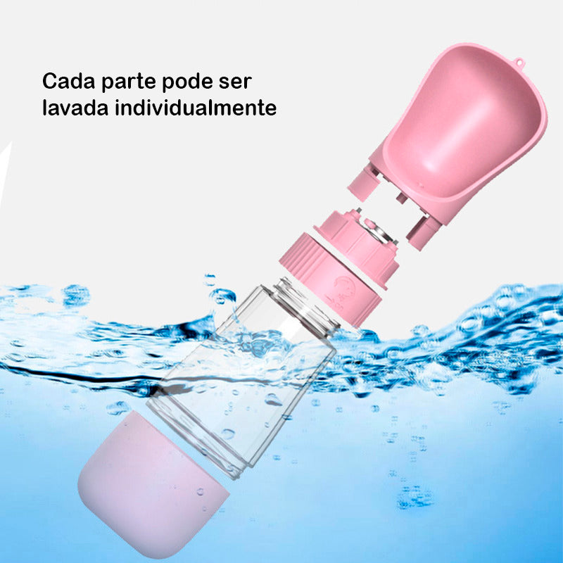 Garrafa com dispenser de água para pets Rede Canan