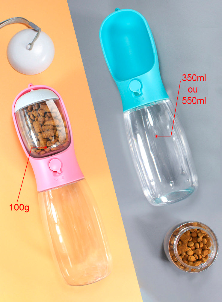 Garrafa com dispenser de água para pets Rede Canan