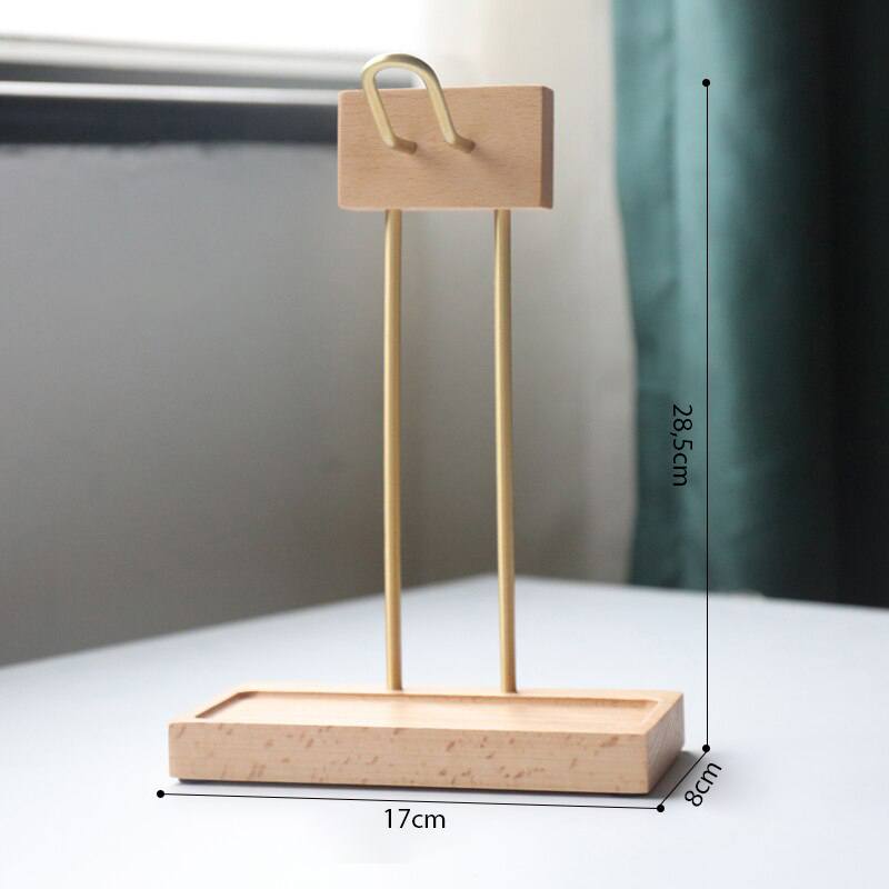 Suporte para fone de ouvido headset com porta-treco Rede Canan