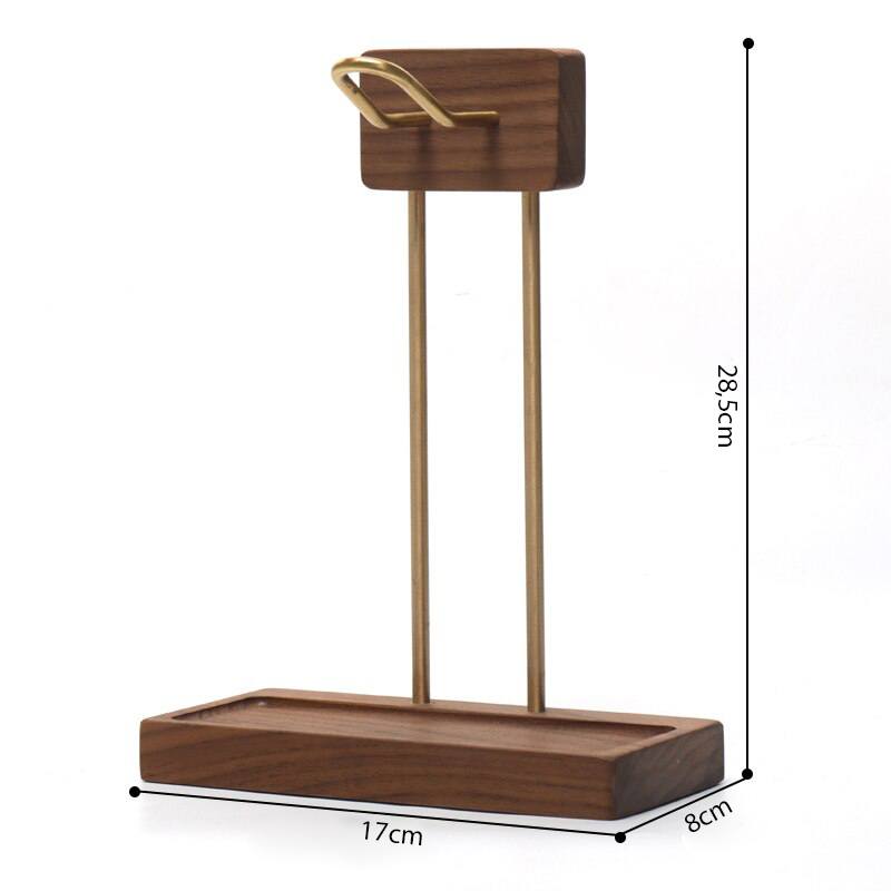 Suporte para fone de ouvido headset com porta-treco Rede Canan