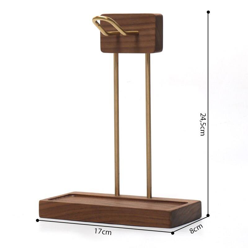 Suporte para fone de ouvido headset com porta-treco Rede Canan