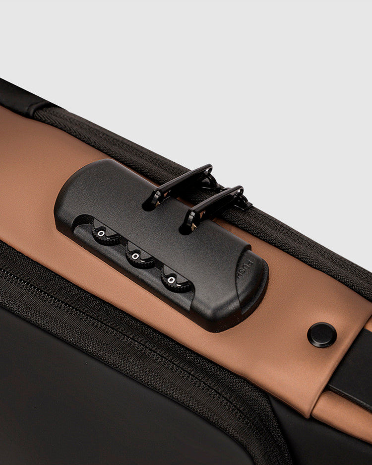 Mochila impermeável com entrada USB para carregamento de bateria de telefone celular e bloqueio/trava antifurto Rede Canan