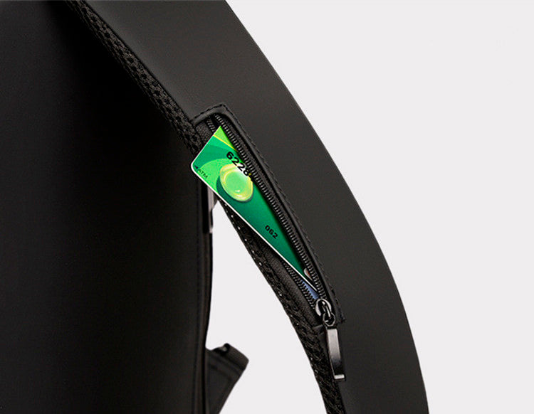 Mochila impermeável com entrada USB para carregamento de bateria de telefone celular e bloqueio/trava antifurto Rede Canan