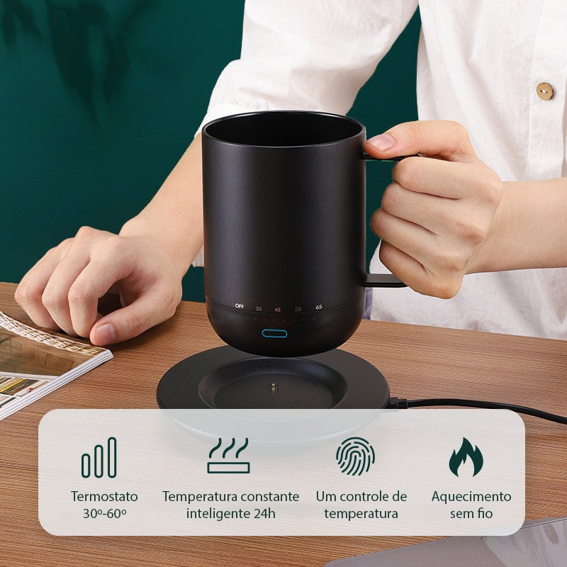 Caneca MUG com controle de temperatura inteligente Rede Canan